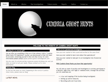 Tablet Screenshot of cumbriaghosthunts.co.uk